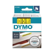 Dymo D1 Sarı/siyah Yedek Şerit 19mm X 7mt 45808
