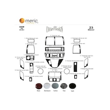 Meriç Bmw X5 Ön Torpido Kaplama 23 Parça 2000-2006 (530157806)