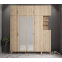 Açelya Portmanto Vestiyer Meşe  175cm M10