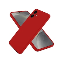 Newface - 747 - Samsung Galaxy Uyumlu A06 Kılıf First Silikon - Aconcept - - Kırmızı