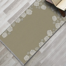 Evaşk Namazlık Dokuma Halı Kaymaz Muslumana Seccade 80 x 130 KAHVERENGİ EVAŞK412D80
