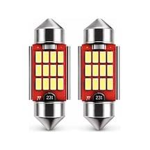 39mm C5w Sofit Led Ampul - Beyaz Plaka Ve Tavan Lambası - Canbus Arıza Lambası Yakmaz 2 Adet