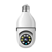 1080p Kablosuz Ampul Monitör Kamerası Wifi Akıllı Kamera 2mp Gece Görüşünü Destekler İki Yönlü Konuşma Hareket Algılama Ve Alarm Mobil Uygulama Uzaktan İzleme Ev Ofis Mağaza Süpermarket İnternet Beyaz