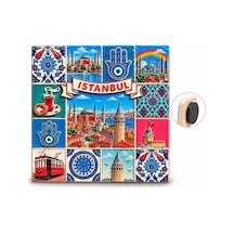 Özel Seri Hediyelik Eşya Turistik Hatıra İstanbul Temalı Polyester Magnet