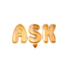 Ahşapcım Doğal Ahşap Aşk Çerezlik
