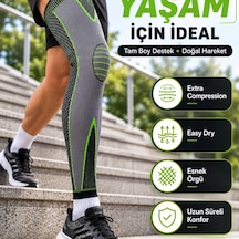 Uzun Kompresyon Diz Destekliği Spor Ve Günlük Kullanım İçin Güçlü Destek
