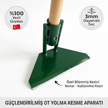 Ziraisepet Güçlendirilmiş Ot Yolma Kesme Çapası Sapsız