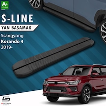 S-dizayn Ssangyong Korando S-line Siyah Yan Basamak 183 Cm 2019 Üzeri A+ Kalite