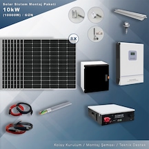 Matech 10 KW Solar Paket Sistem 10000W/gün
