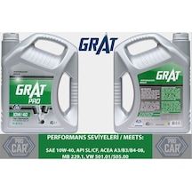 Grat 10W-40 Yarı Sentetik Motor Yağı 4 L