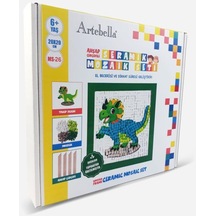26 I Çocuk Ahşap Çerçeveli Seramik Mozaik Set 20x20 Cm