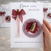 20 Adet Kartonda Fısfıs Cam Şişede Kololanya &amp Kına Hediyelik
