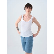 Loft 26yp69000235 Beyaz Kadın Kolsuz T-shirt Lf2038440 Beyaz