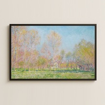 Monet Bahar Manzarası Pvc Tablo - Pastel Renkli Doğa Sanatı