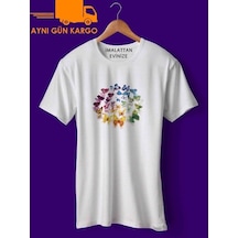 Butterflies Baskılı Tişört Tshirt Ücretsiz Kargo (297085030)
