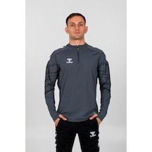 Hummel Line Antrenman Eşofman Üstü Antrasit Gri