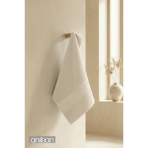 Krem Greek El Havlusu - 50x90 Cm, 225 Gr, %100 Pamuk, Spa Ve Otel Havlusu, Günlük Kullanıma Uygun Krem