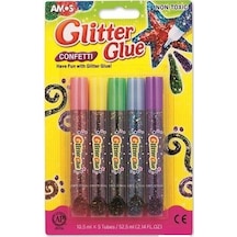 Amos Sımlı Yapıstırıcı Confettı 10.5 ML 5Lı Blıster