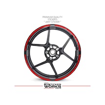 Tüm Motosikeltler Uyumlu 17 İnch Jant Sticker Seti 44481826