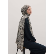 Freshscarfs Siara Desen Şal Kahve haki