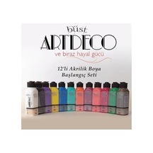 Akrilik Boya Başlangıç Seti 140 Ml 12 Li Çok Renkli 0,15 L