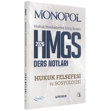Hmgs Hukuk Felsefesi Ve Sosyolojisi Ders Notları 3. Baskı Monopol Yayınları