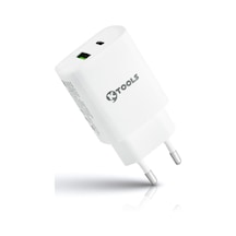 Ktools Boost Usb Pd 20W 3A Kablosuz Universal Seyahat Şarjı Beyaz
