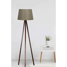 Keten Başlıklı Kumaş Lambader Mdf Ayak Yeşil Kahve Ly583 Keten Başlıklı Kumaş Lambader Mdf Ayak Yeşil Kahve Ly583