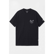 Jack & Jones Jorrıvıera Scrıpt Tee Ss Crew Neck siyah