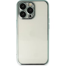 Newface Apple Apple iPhone Uyumlu  14 Pro Kılıf Razer Lensli Silikon - Yeşil