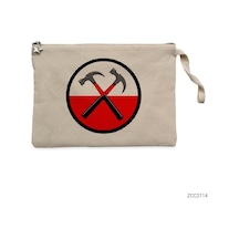 Zepplin Giyim Pink Floyd The Wall Hammer Clutch Astarlı Cüzdan / El Çantası