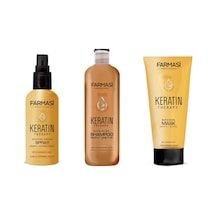 Keratin Theraphy 3'lü Onarıcı Saç Bakım Seti - Şampuan + Maske + Sprey