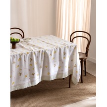 Monela %100 Pamuk Masa Örtüsü - Sarı - 160x160 Cm 8684427310120 Çok Renkli
