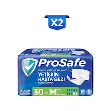 Prosafe Belbantlı Yetişkin Hasta Bezi Islaklık Göstergeli Bel Ölçüsü 85-125cm Orta M 30'lu X2 Paket
