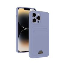 Newface - 765 - Apple iPhone Uyumlu 13 Pro Max Kılıf Kelvin Kartvizitli Silikon - Edntrend - - Lila