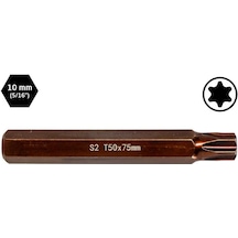 6569 Uzun Torx Bits Uç T50x75 Mm 10 Mm Saplı
