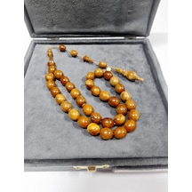 Soma Tesbih Salih Gazyağcı Usta Büyük Boy Havşalı Badem Kesim Kuka Tesbih