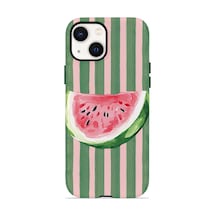 Apple iPhone Uyumlu 14 Vorian Çift Katmanlı Kılıf Watermelon Postcard