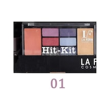 La Fera Cosmetics Hit-Kit Allık + Far + Aydınlatıcı Makyaj Seti 01