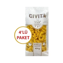 Civita Glutensiz Fusıllı Burgu Makarna 4 x 450 G