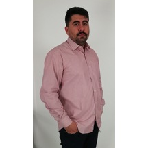 Tousus Regular Fit Çizgili Erkek Gömlek Kls-4128-tss Bordo
