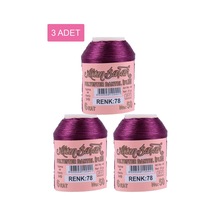 3 Adet Altınbaşak Oya Ve Dantel İpi 20 Gr - Royaleks - No: 078 Çok Renkli