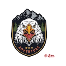 Off Road Camping Adventure Kamp Eagle Kartal Sticker