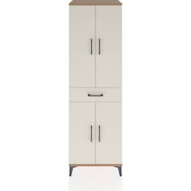 Hyperion Dolap 4 Raflı Tek Çekmeceli 4 Kapaklı 60x44x195 Çam-... Çam