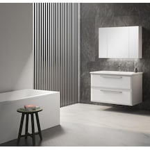 Orka Nuvola 100 Cm Mdf Beyaz Banyo Dolabı Takımı Beyaz