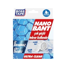 Tarafli Nano Bant, 19 Mm X 3 Mt Boyut, Seffaf Çift