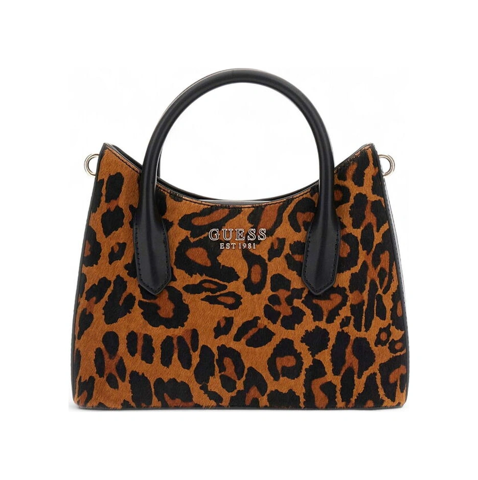 Guess Domitilla Siyah-kahve-leopar Kadın El Çantası Hwlo7529760 Siyah-kahve-leopar