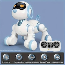 Besthome1 Kaylaton Mavi Uzaktan Kumandalı Robot Köpek, Akrobatik Dans Müzik Programlanabilir Oyuncak