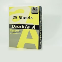 Double A Renkli Fotokopi Kağıdı 25 Li A4 75 Gr Fosforlu Sarı