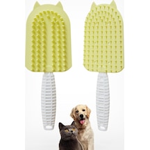 Silikon Kedi Köpek Tarağı Tüy Toplayıcı Tarak Kısa Tüylü Kediler İçin Tüy Toplama Fırçası Tarak Tek Renk